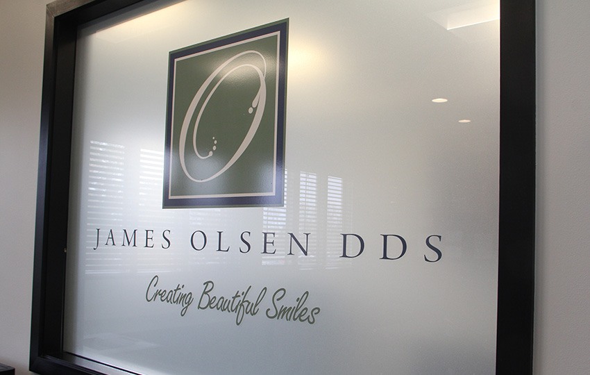 James Olsen DDS signage for waiting room