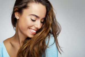 young woman smiling 